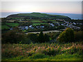 Dinas Island from the viewpoint above Dinas Cross