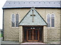 Porch, Sacred Heart and St Edward RC Church, Darwen