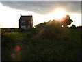 Sunset and Cottage