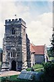 Witchampton parish church: tower detail