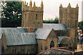 Wimborne model town: the minster from the north