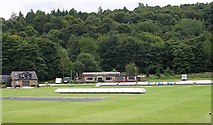 SD9324 : Todmorden Cricket Club - Burnley Road by Betty Longbottom