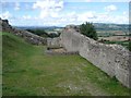 Outer wall at Montgomery Castle