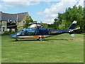 Helicopter in Grounds of Mill House Hotel