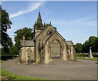 SE1823 : Liversedge Cemetery Chapel, off Clough Lane, Liversedge by Humphrey Bolton