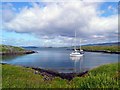 NR6675 : Traigh Iar in the anchorage at Eilean Mor by Gordon Brown
