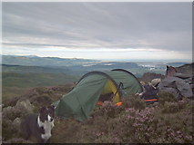 SH6346 : Wild camp on Yr Arddu. by John Horner