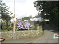 Mynwent yng nghanol Llanbedr. A cemetery in the centre of Llanbedr.