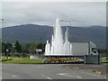Q8313 : Fountain on a roundabout, Tralee by Raymond Norris