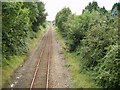 Railway line as seen from St George