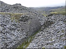 SH5754 : Disused slate quarry by Graham Horn