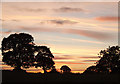 Evening sky near Macclesfield in Cheshire