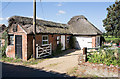 Thatched barn at Paradise Cottage, Upham Street