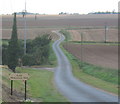 The start of the long driveway to Little Blakenham Hall