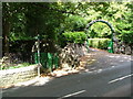 Ornate arched gate & Offa