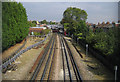 Central Line railway in South Woodford