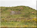 Pill box and sandy bank, south of St Combs