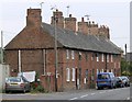 Terraced housing along Main Street