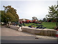 Display of old farm implements, Markethill Road, Portadown.