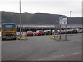 NG3863 : Car parking facilities at the Uig Ferry Terminal by Sandy Gemmill