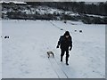 Winter toboggan site near Dover