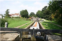SP5968 : Top staircase lock looking towards Leicester by Bill Sibley