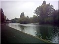 TQ4484 : The Ilford Lane end of Barking Park Lake by Geographer