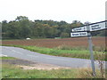 Junction on lane from Old Newton to Gipping