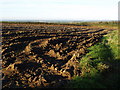 Ploughed field at Rivaton