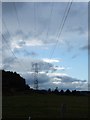 HT power lines and pylon