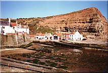 NZ7818 : Staithes Harbour and Cowbar Nab by Graham Horn