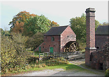 SJ9752 : Flint Mill by the Caldon Canal, Cheddleton, Staffordshire by Roger  Kidd