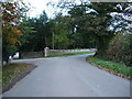 Road junction at Sansaw Heath