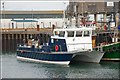 J6659 : Catamaran at Portavogie harbour by Albert Bridge