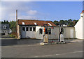 Disused garage in Newcastleton