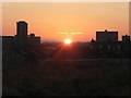 Aberdeen: looking inland at sunset