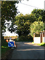 Approaching junction with the B1149 on Brick Kiln Road