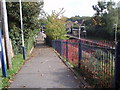 Looking down to Sholing Station