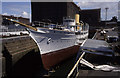SJ3391 : SY Nahlin, Clarence Graving Dock, Liverpool by Chris Allen