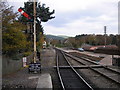 Railway lines leaving Boat of Garten Station