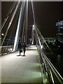 TQ3080 : Golden Jubilee Bridge at night by Rich Tea