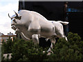 Stainless steel Bison at the Magna Centre #2