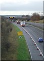 SK5043 : The M1 in Nottingham, looking south west by Alan Murray-Rust