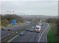 SK5043 : The M1 in Nottingham, looking north east by Alan Murray-Rust