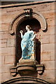 NY7708 : Figurine, Temperance Hall, Kirkby Stephen by Alexander P Kapp