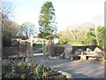 The peaceful interior of the walled garden.