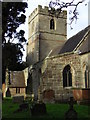SO8762 : St Michael's and All Angels Church, Salwarpe. by Chris Allen