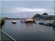 NS3975 : River Leven and Dumbarton Castle by Stephen Sweeney