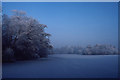 Frozen Hartsholme Park Lake, Lincoln