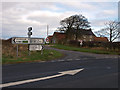 Road junction at Ellerby Bank Top